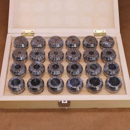 Комплект цанг ER40 (24 шт.) d=3, 4, 5, 6, 7, 8, 9, 10, 11, 12, 13, 14, 15, 16, 17, 18, 19, 20, 21, 22, 23, 24, 25, 26