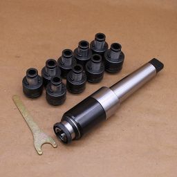 Резьбонарезной патрон J4112 КМ4 с комплектом головок (M3-M12), 7 шт. в кейсе